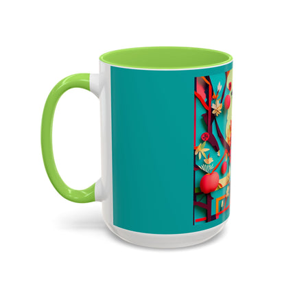 Curious Crow Colorful Mugs (11oz, 15oz)