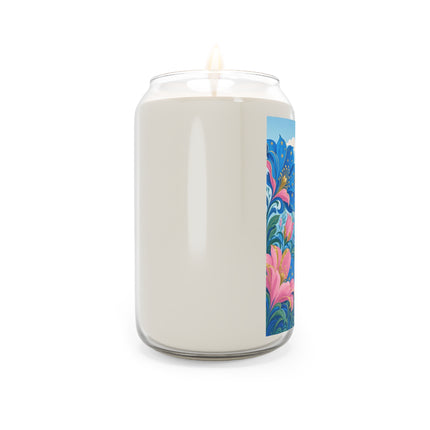 🌟🌸 The Starry Blossom Garden Dancer Scented Soy Candle – Art Deco Floral Fantasy