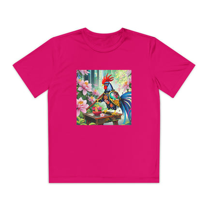 Cyberpunk Rooster Youth Competitor Tee