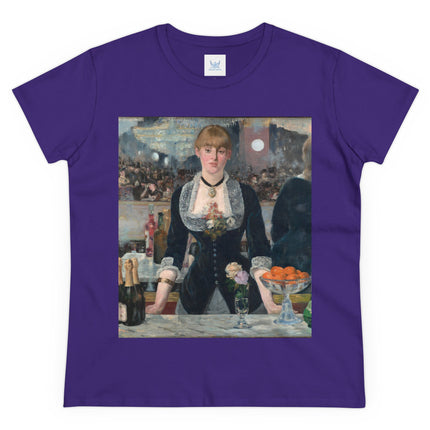 A Bar at the Folies-Bergère by Edouard Manet Women's Midweight Cotton Tee