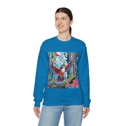 Colorful Raptor Unisex Heavy Blend™ Crewneck Sweatshirt
