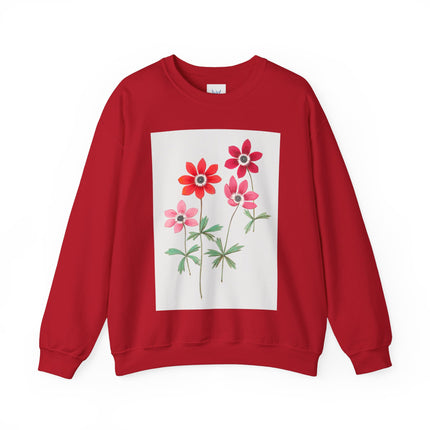 Anemoon, Anemone by Anselmus Boëtius de Boodt Heavy Blend™ Crewneck Sweatshirt