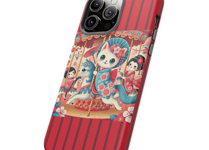 Geisha Kitten's Enchanted Carousel Phone Cases