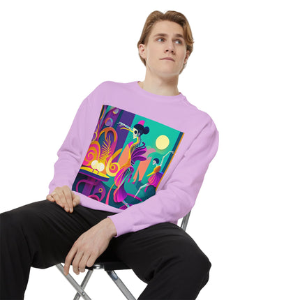 Dance of the Skeleton Ballerinas Unisex Garment-Dyed Sweatshirt