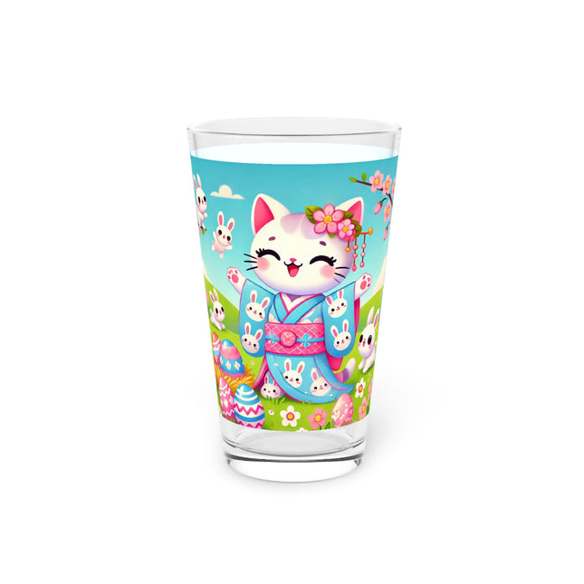 Springtime Kitten’s Easter Joy Glass, 16oz