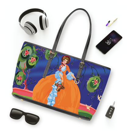 Spring Whispers PU Leather Shoulder Bag