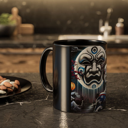 Geisha’s Black Ink Tears Colorful Mugs (11oz, 15oz)