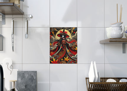 Kabuki Witch Ceramic Tile