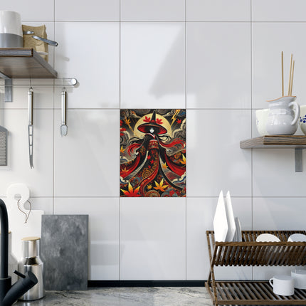 Kabuki Witch Ceramic Tile