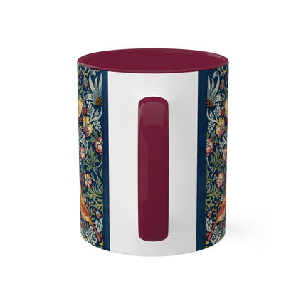 Strawberry Thief by William Morris Colorful Mugs, 11oz