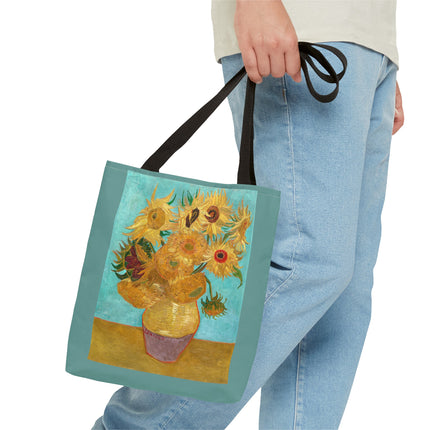 Vase with Twelve Sunflowers by Vincent Van Gogh Tote Bag (AOP)