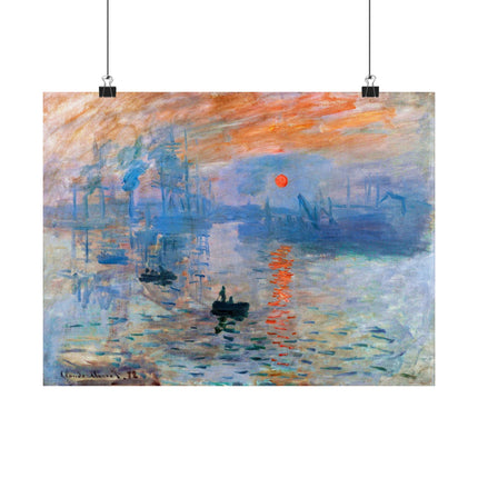 Sunrise by Claude Monet Matte Horizontal Posters