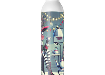 Whimsical Christmas Tea Party Slim Water Bottle