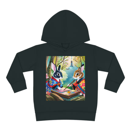 Fairy Animals Writing Wishes Toddler Pullover Fleece Hoodie