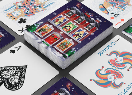 A Christmas Eve Celebration Playing Cards