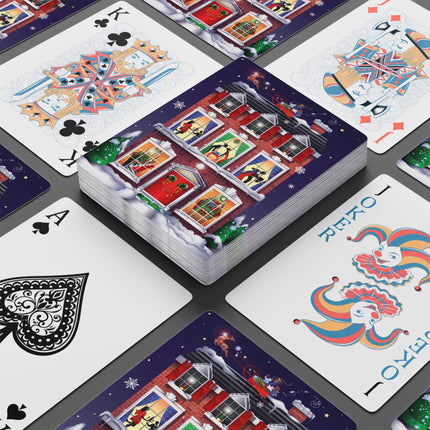 A Christmas Eve Celebration Playing Cards