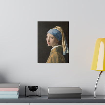 Girl with a Pearl Earring by Johannes Vermeer Matte Canvas, Stretched, 0.75"