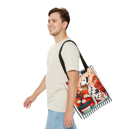 Dalmatian at an Autumn Bonsai Exhibition Tote Bag (AOP)