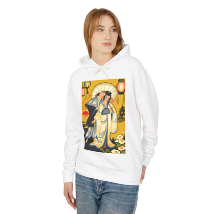 Golden Embrace Couple Hoodie
