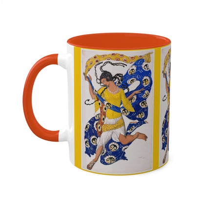 The Butterfly (Costume Design for Anna Pavlova) by Leon Bakst Colorful Mugs, 11oz