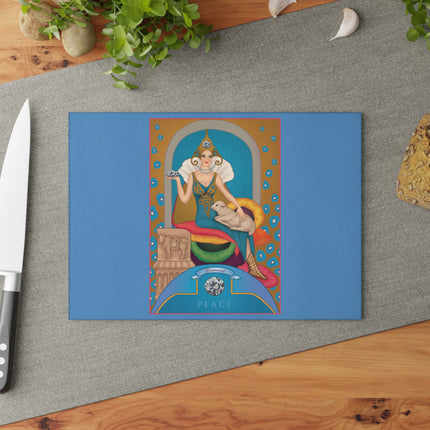 April & Diamond Zodiac Glass Cutting Board