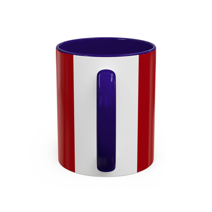 Regal Crimson Crane in the Autumn Mist Colorful Mugs (11oz, 15oz)