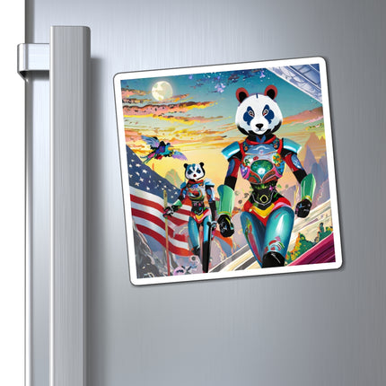 Cyber Punk Robots Magnets (3 Sizes)