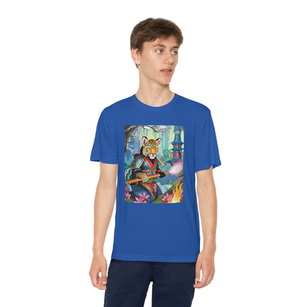 Cyberpunk Leopard Youth Competitor Tee