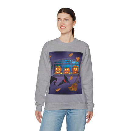 Whimsical Halloween Mischief Unisex Heavy Blend™ Crewneck Sweatshirt