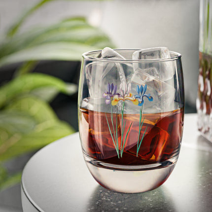 Iris, Iris sibirica by Anselmus Boëtius de Boodt Whiskey Glass