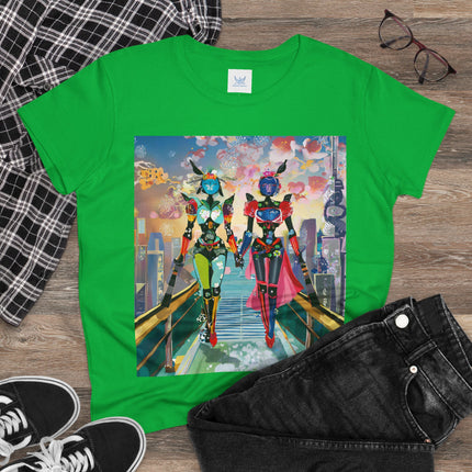 Cyber Punk Robot Models Cotton Tee