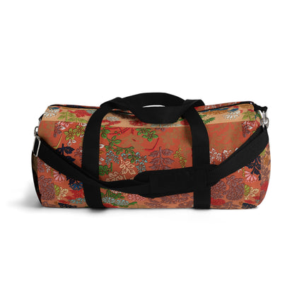 Japanese Fan Flower Pattern I by G.A. Audsley Duffle Bag