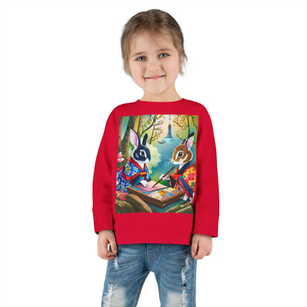 Fairy Animals Writing Wishes Toddler Long Sleeve Tee