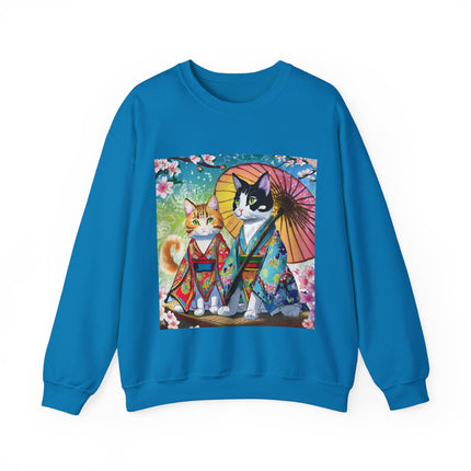 Kimono Kitties Unisex Heavy Blend™ Crewneck Sweatshirt