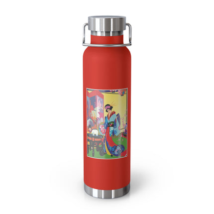 A Timeless Journey by Umberto Brunelleschi Copper Vacuum Insulated Bottle, 22oz