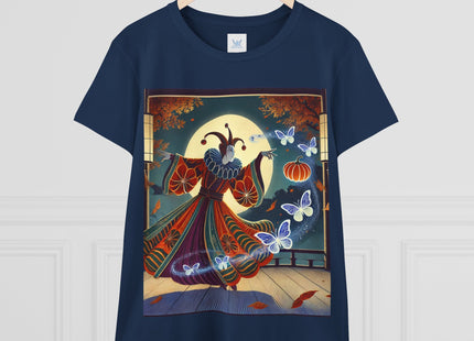 Court Magician with Ghost Butterflies Women's Midweight Cotton Tee