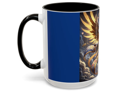 Valkyrie Descending Through Storm Colorful Mugs (11oz, 15oz)