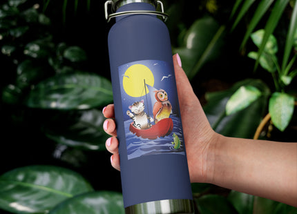 Embarking on a Moonlit Journey Copper Vacuum Insulated Bottle, 22oz