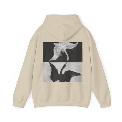 The Swan by Hilma af Klint Heavy Blend™ Hooded Sweatshirt