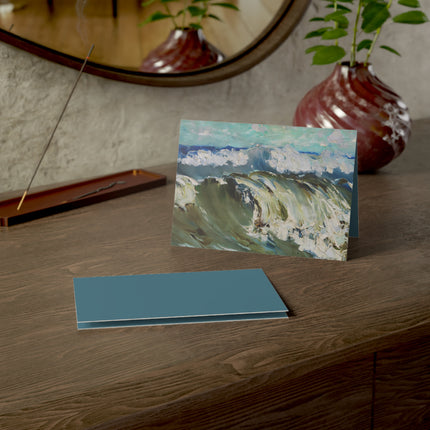 The Wave by Karl Hagemeister Greeting Cards (1, 10, 30, and 50pcs)