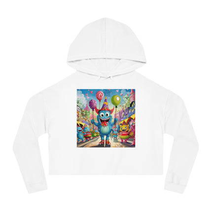 Monster Parade Madness Women’s Cropped Hooded Sweatshirt