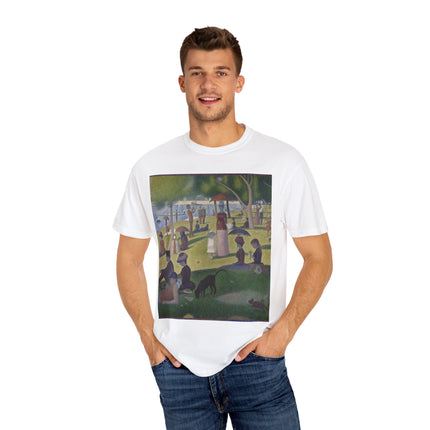 A Sunday on La Grande Jatte by Georges Seurat Unisex Garment-Dyed T-shirt