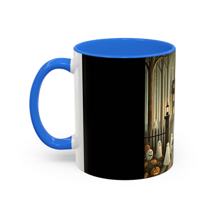 Ghostly Welcome – A Halloween Night Colorful Mugs (11oz, 15oz)