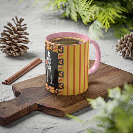 Candy Corn Skeleton Colorful Mugs (11oz, 15oz)
