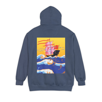 Golden Seas and Whimsical Dreams Unisex Garment-Dyed Hoodie