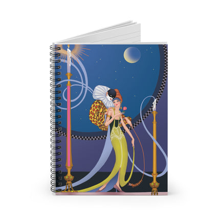Moonlit Serenade Spiral Notebook - Ruled Line