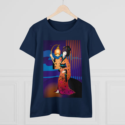 The Enchanting Geisha Women's Midweight Cotton Tee