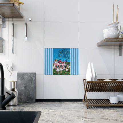 Enchanted Easter Gathering Ceramic Tile