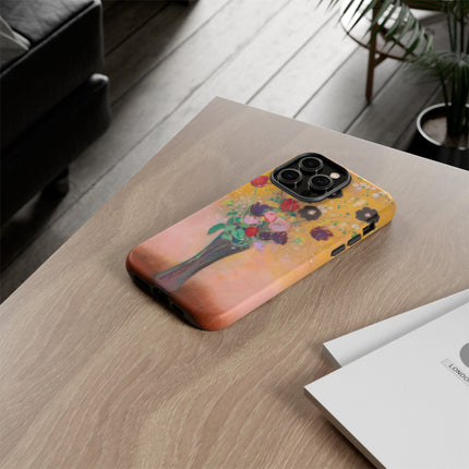 Vase of Flowers by Odilon Redon Phone Cases