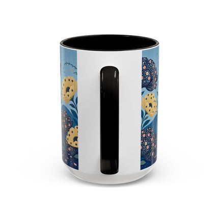 🌼🦋 The Enchanted Butterfly Garden Promenade Colorful Mug – Art Deco Floral Whimsy
